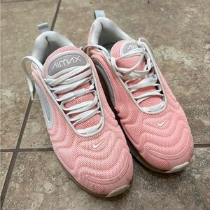 Nike Air Max Women's Pink and White Sneakers